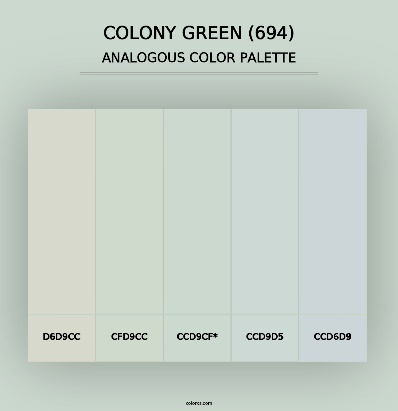 Colony Green (694) - Analogous Color Palette