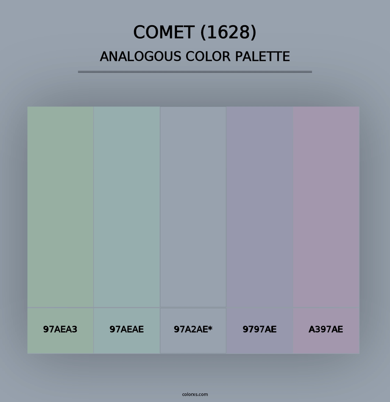 Comet (1628) - Analogous Color Palette