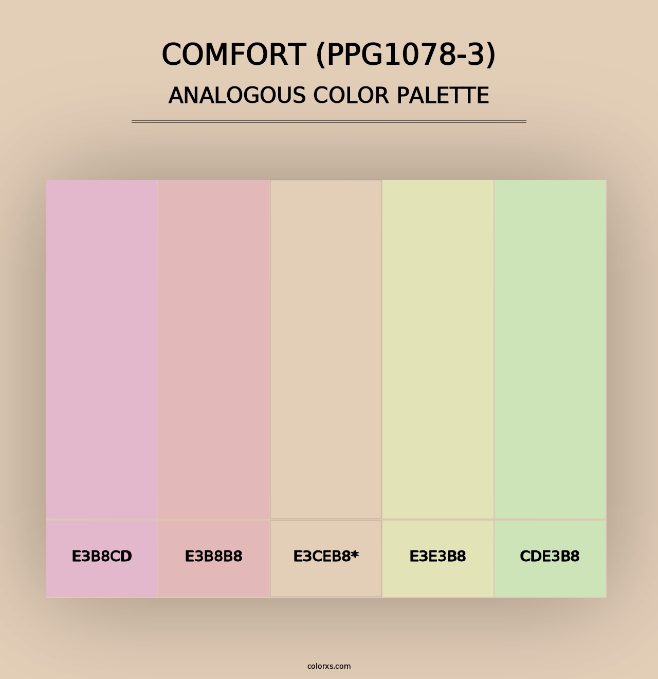 Comfort (PPG1078-3) - Analogous Color Palette