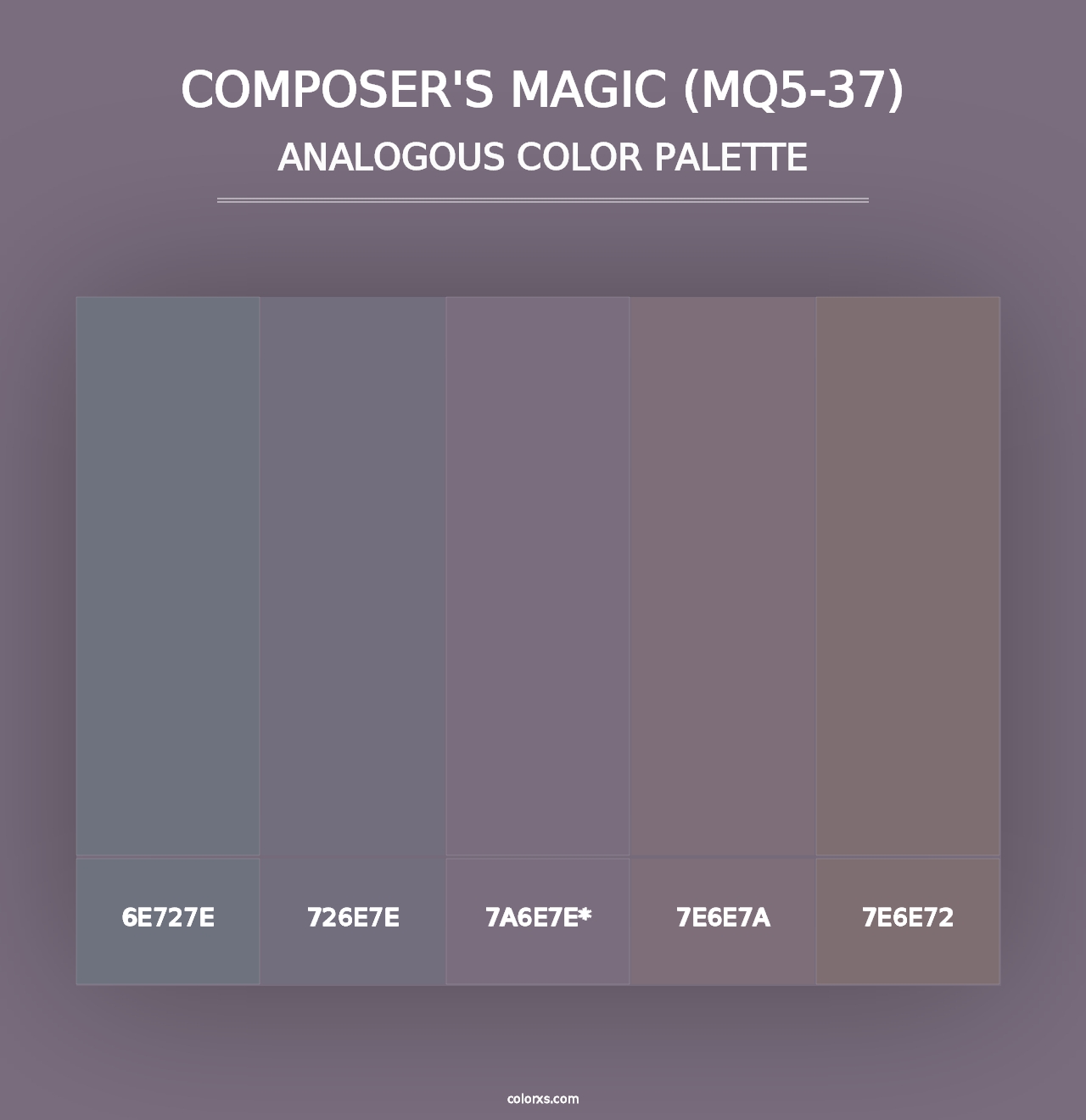 Composer'S Magic (MQ5-37) - Analogous Color Palette