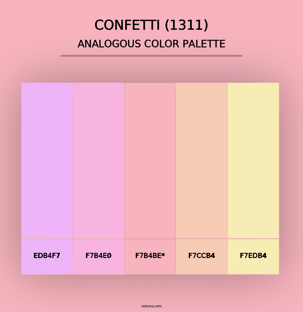 Confetti (1311) - Analogous Color Palette