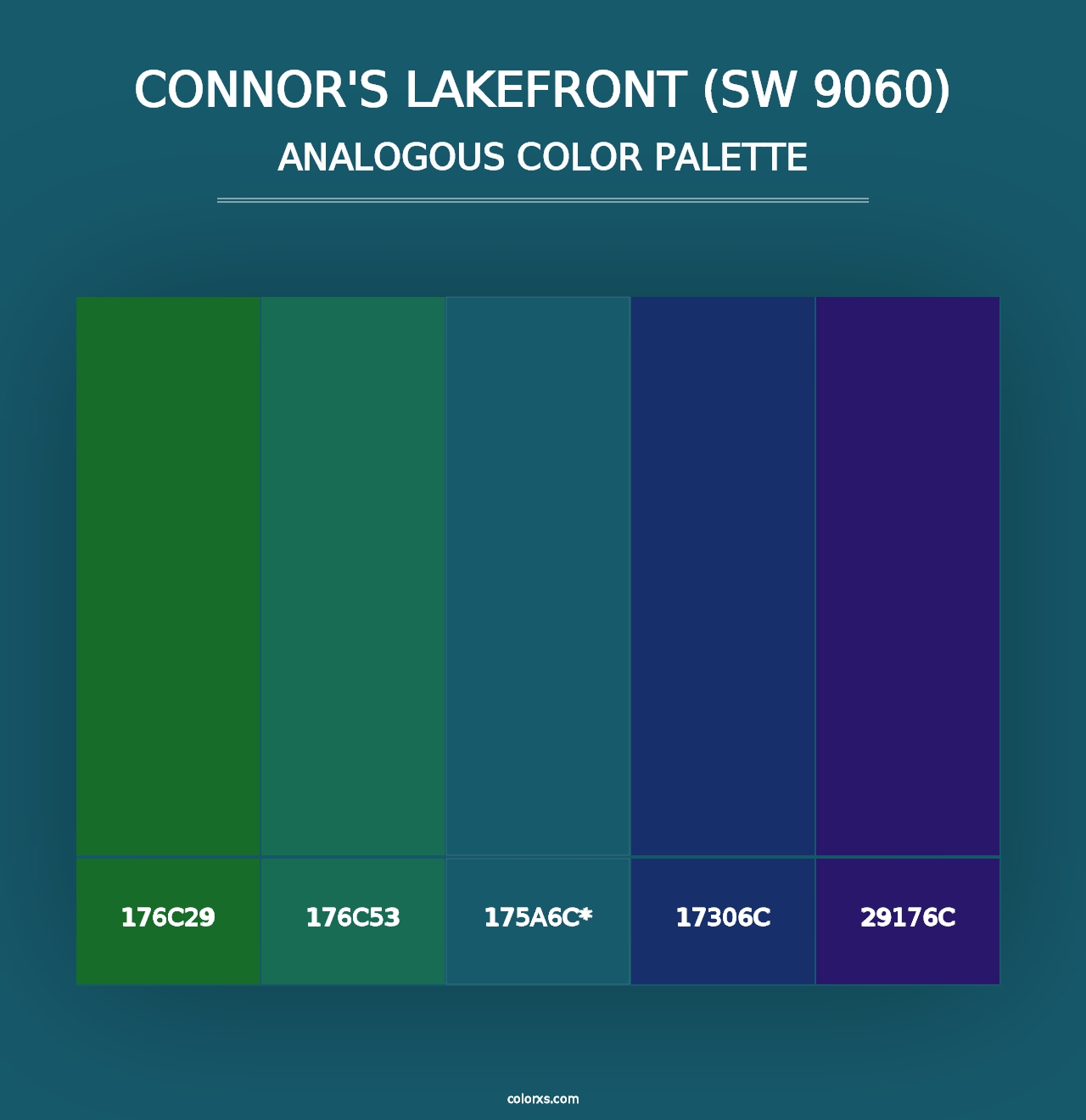 Connor's Lakefront (SW 9060) - Analogous Color Palette