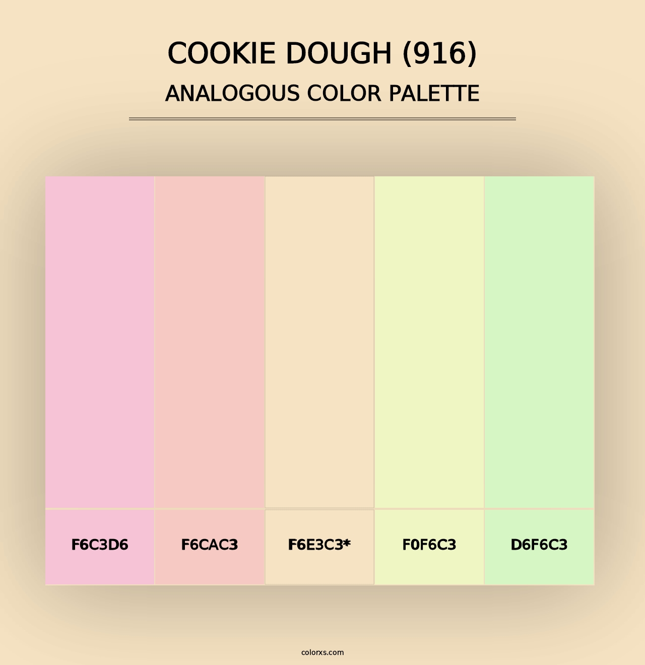 Cookie Dough (916) - Analogous Color Palette