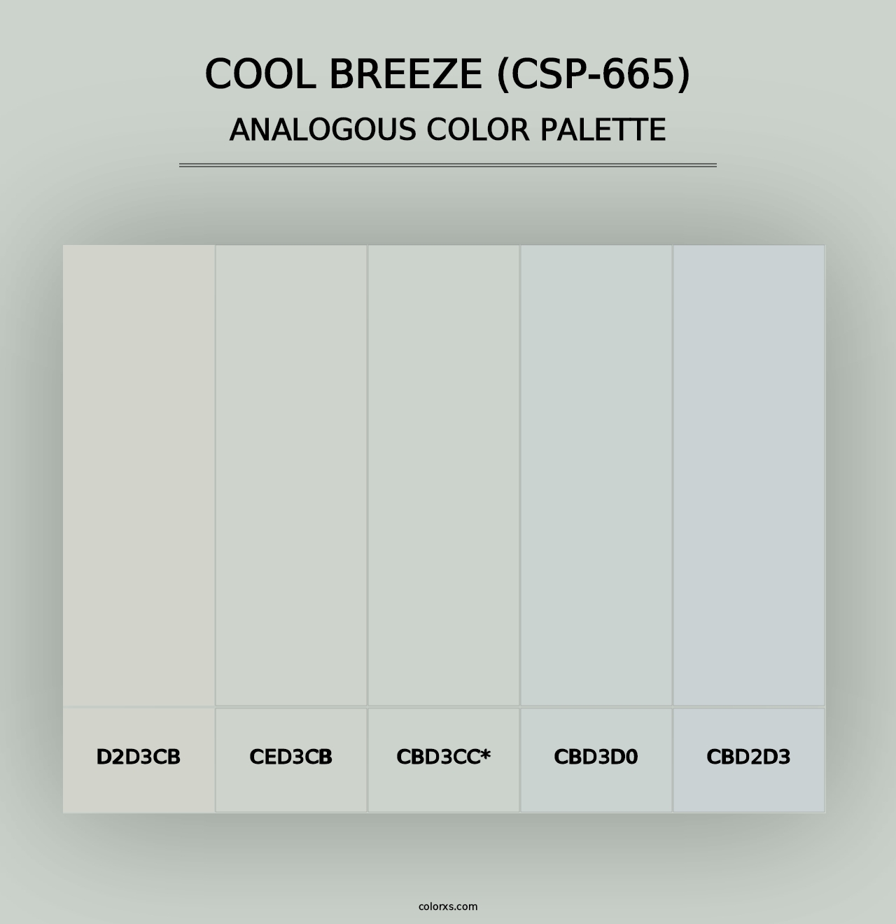 Cool Breeze (CSP-665) - Analogous Color Palette