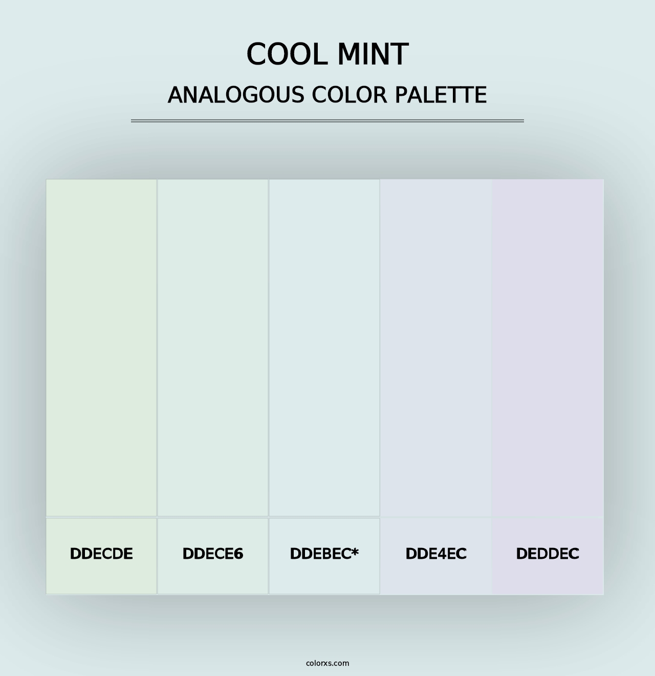 Cool Mint - Analogous Color Palette