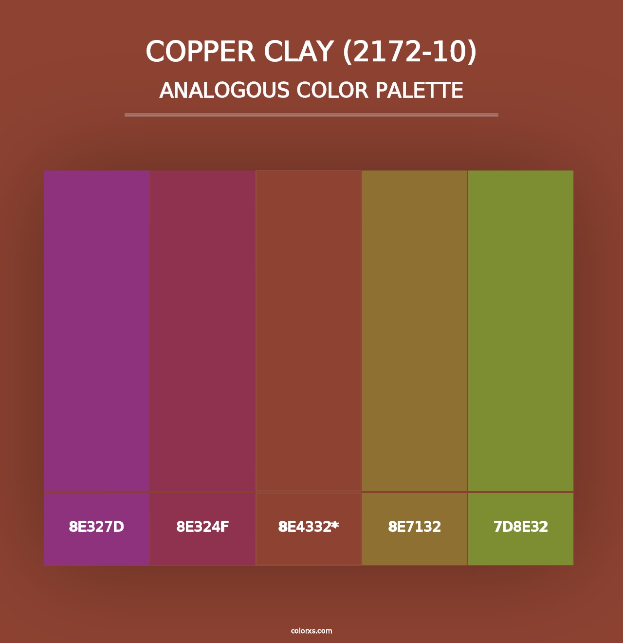 Copper Clay (2172-10) - Analogous Color Palette