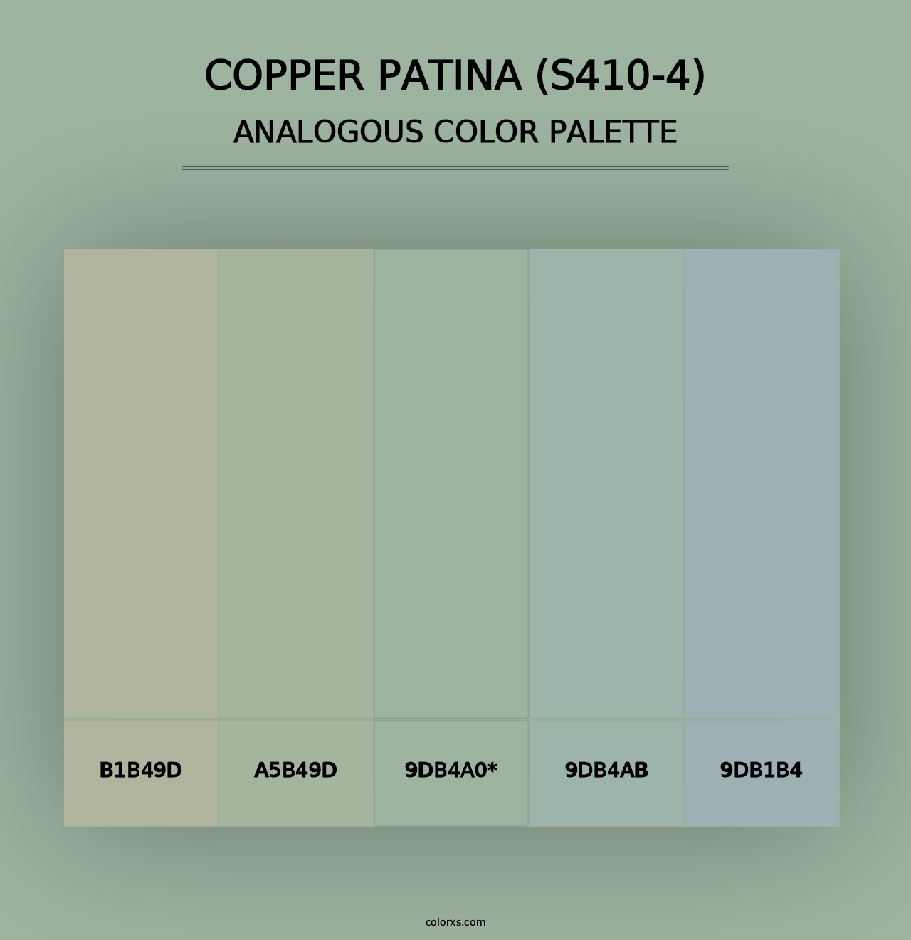 Copper Patina (S410-4) - Analogous Color Palette