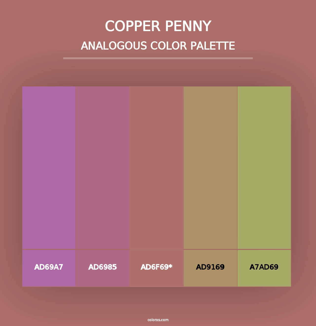 Copper Penny - Analogous Color Palette