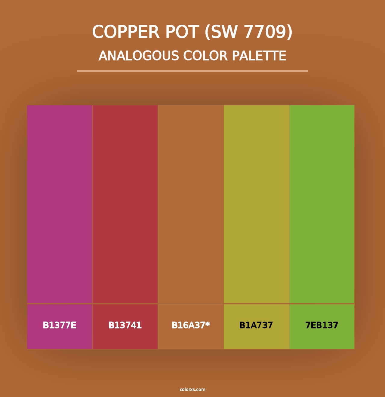 Copper Pot (SW 7709) - Analogous Color Palette