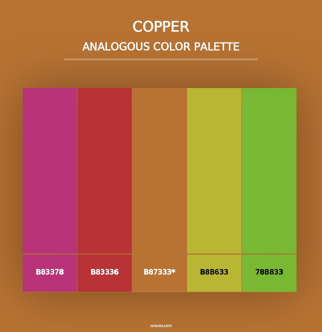 Copper - Analogous Color Palette