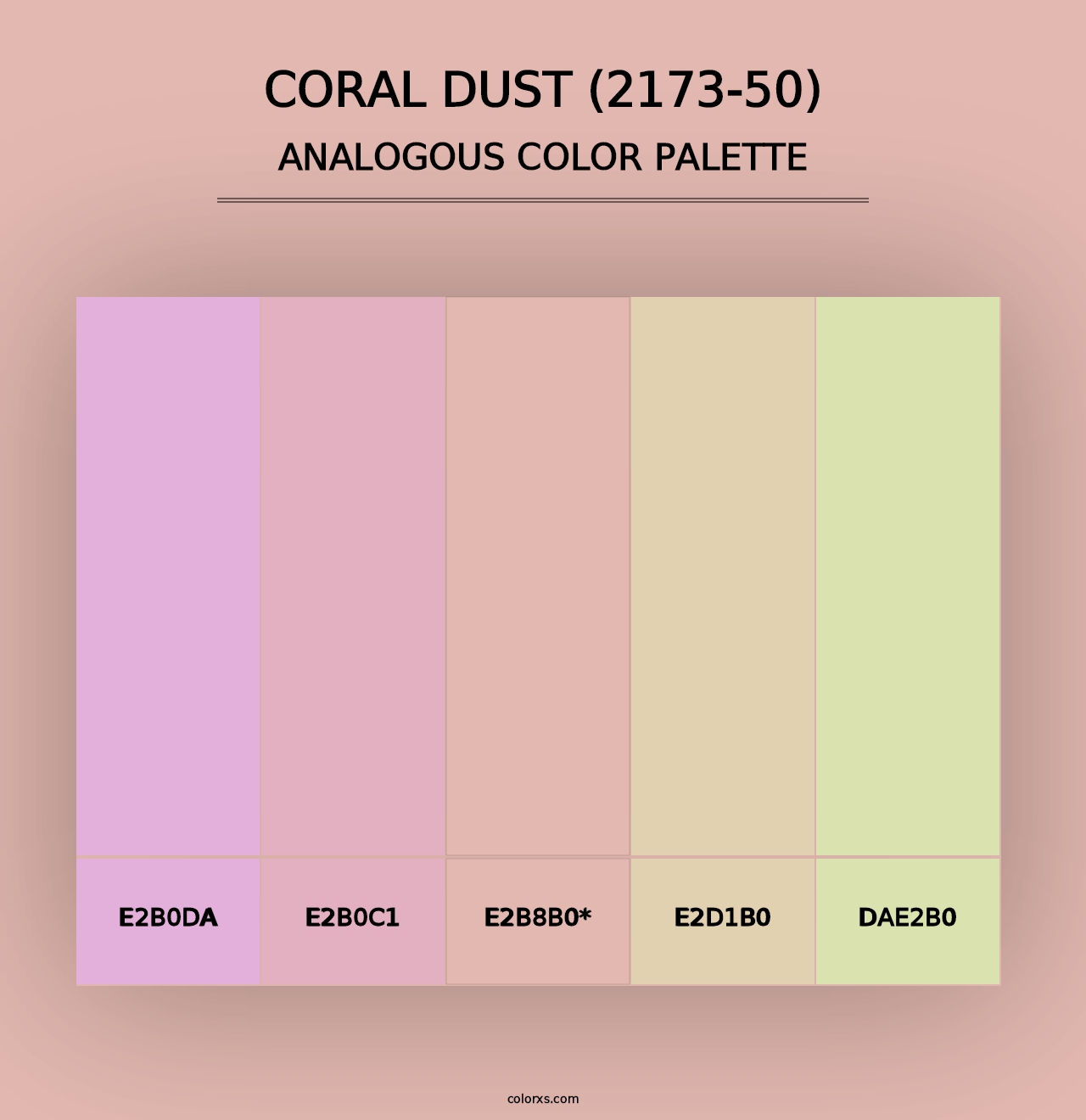 Coral Dust (2173-50) - Analogous Color Palette