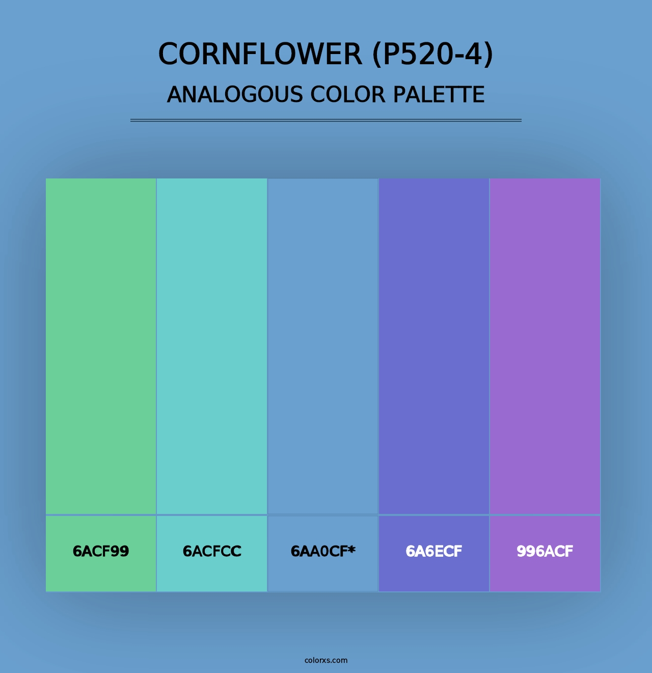 Cornflower (P520-4) - Analogous Color Palette