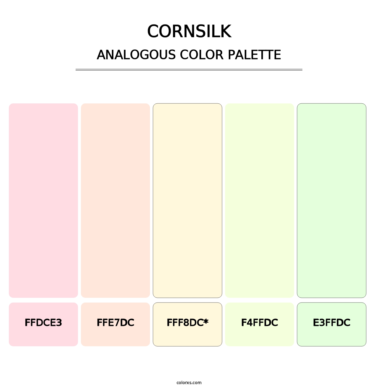 Cornsilk - Analogous Color Palette