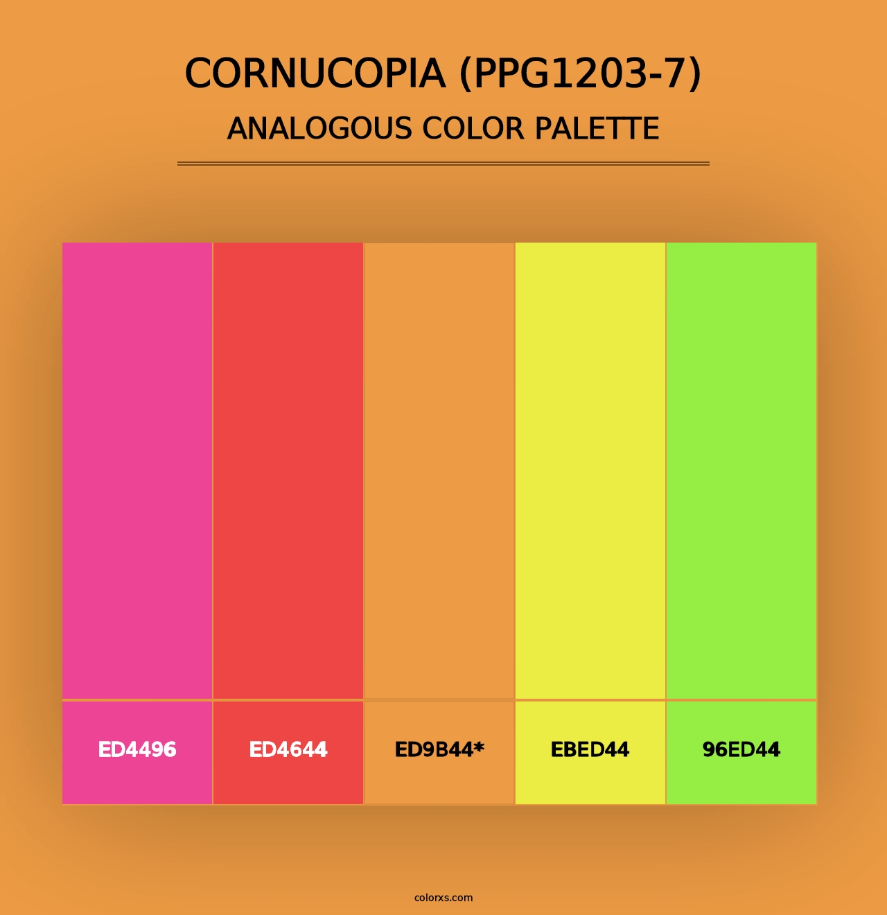 Cornucopia (PPG1203-7) - Analogous Color Palette