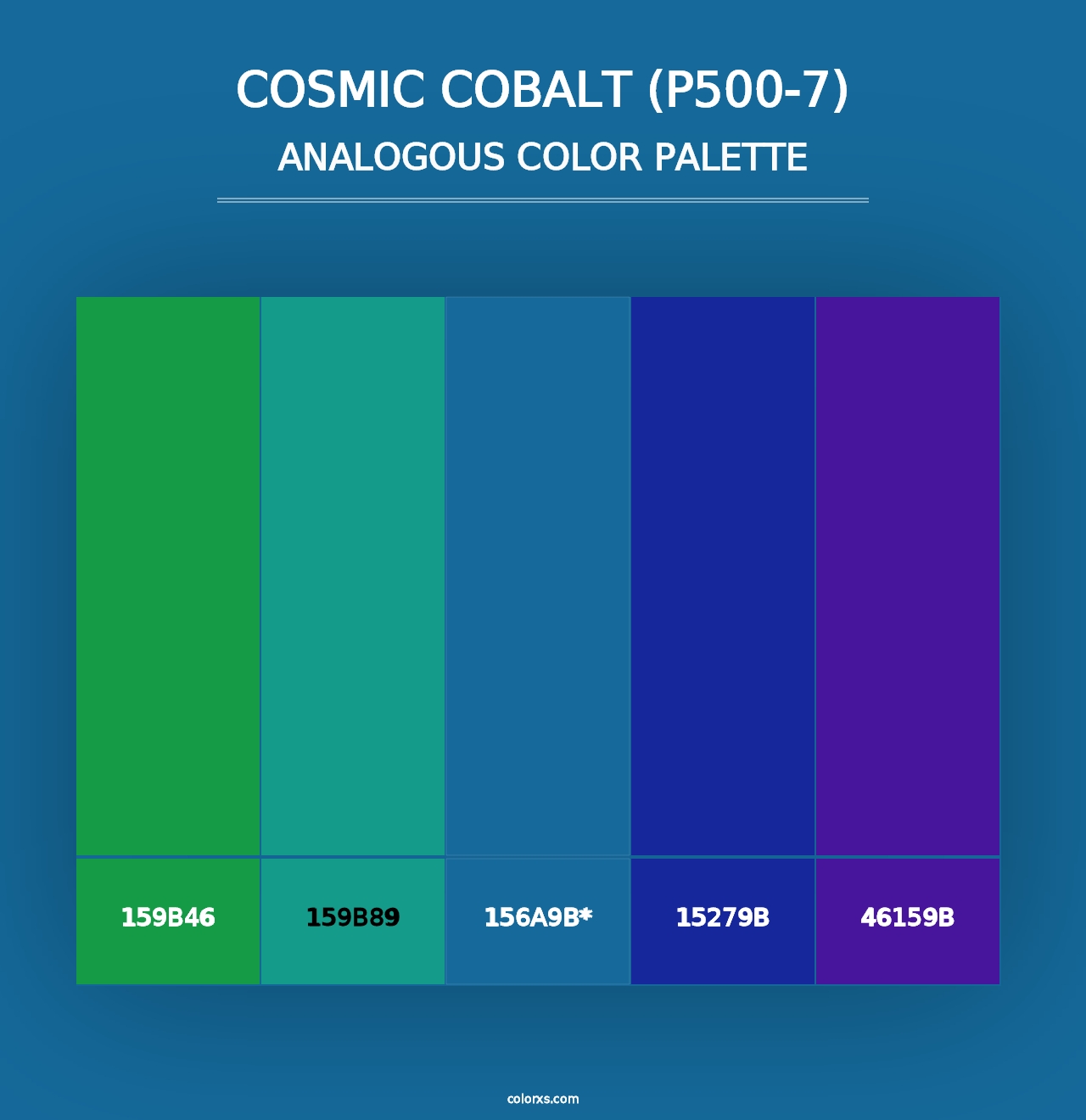 Cosmic Cobalt (P500-7) - Analogous Color Palette