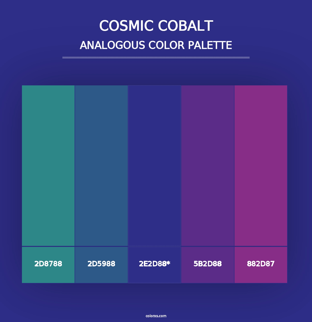 Cosmic Cobalt - Analogous Color Palette