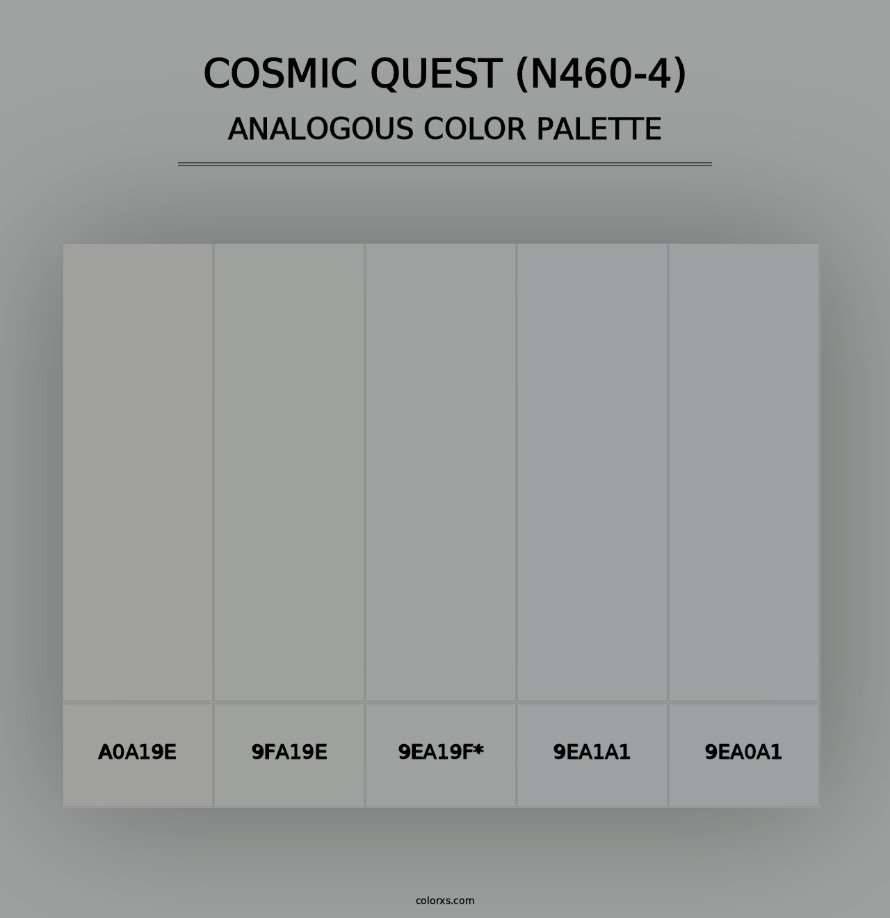 Cosmic Quest (N460-4) - Analogous Color Palette