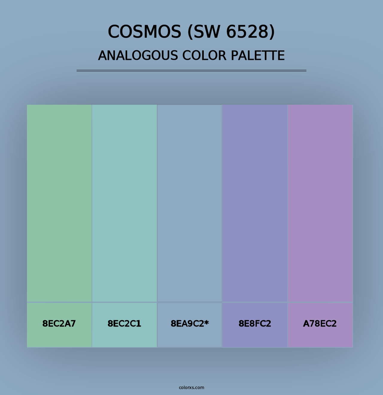 Cosmos (SW 6528) - Analogous Color Palette