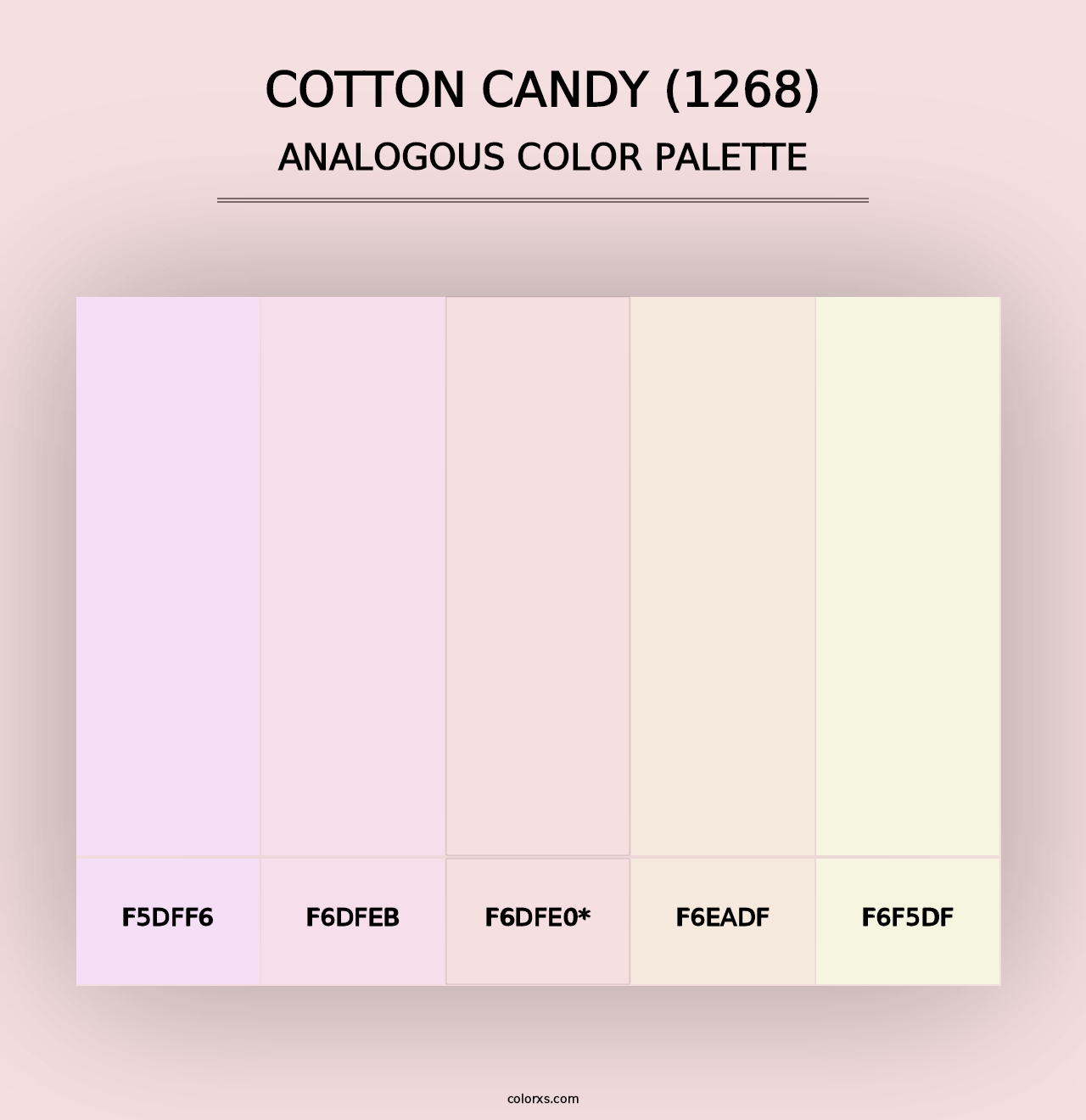 Cotton Candy (1268) - Analogous Color Palette