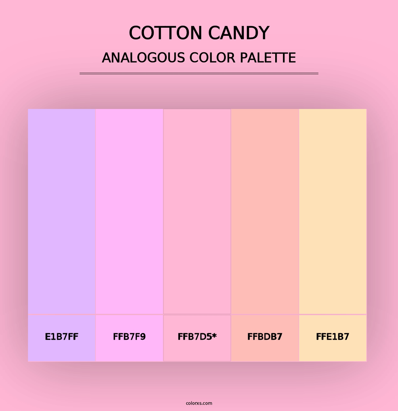 Cotton Candy - Analogous Color Palette