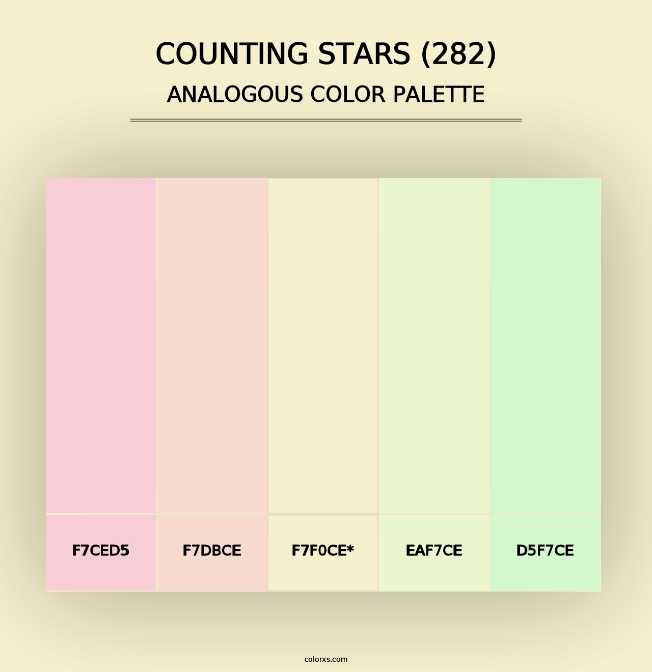 Counting Stars (282) - Analogous Color Palette