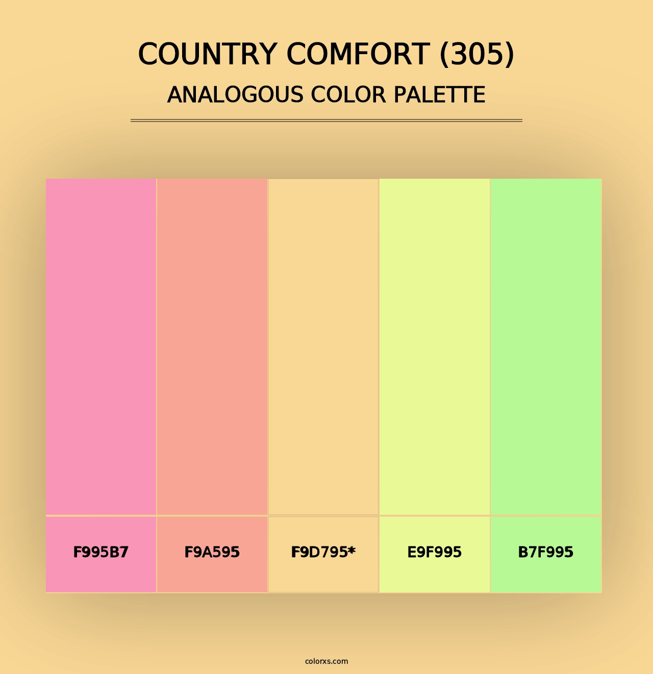 Country Comfort (305) - Analogous Color Palette