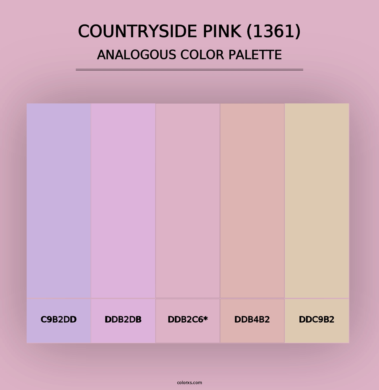 Countryside Pink (1361) - Analogous Color Palette