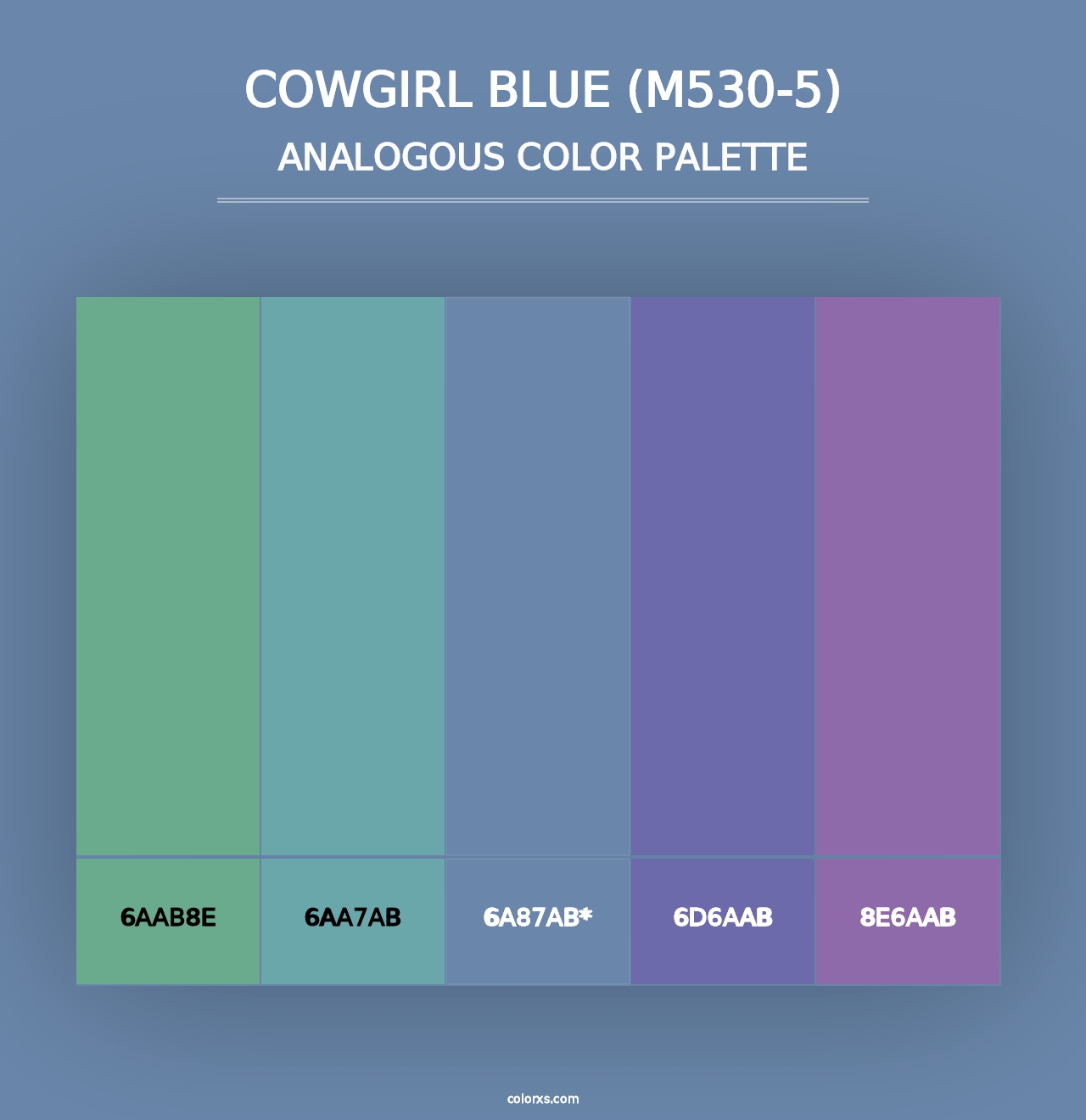 Cowgirl Blue (M530-5) - Analogous Color Palette