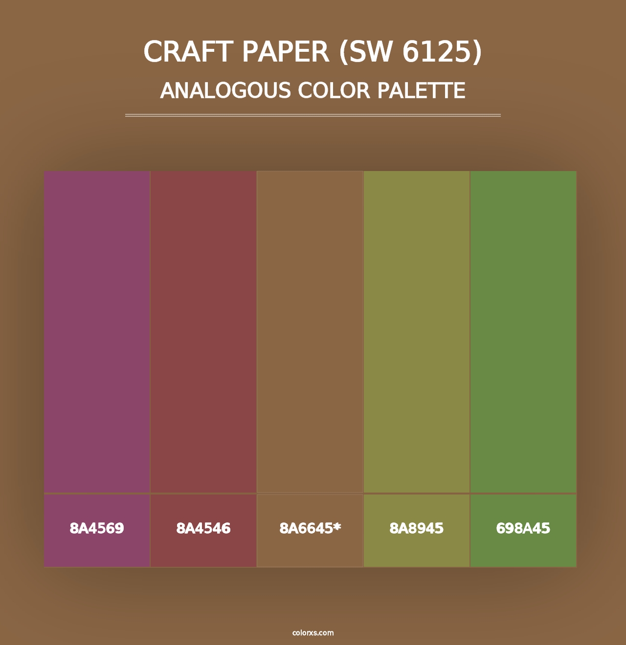 Craft Paper (SW 6125) - Analogous Color Palette