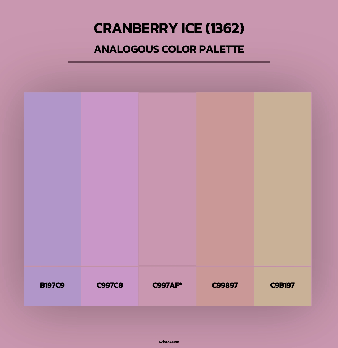 Cranberry Ice (1362) - Analogous Color Palette