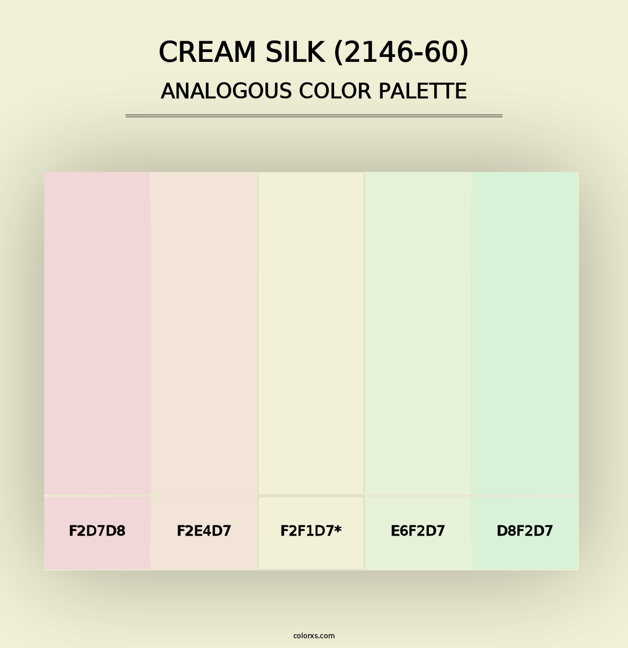 Cream Silk (2146-60) - Analogous Color Palette