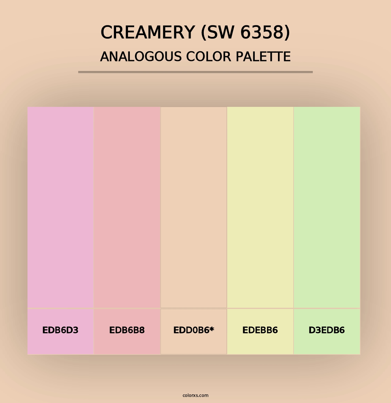 Creamery (SW 6358) - Analogous Color Palette