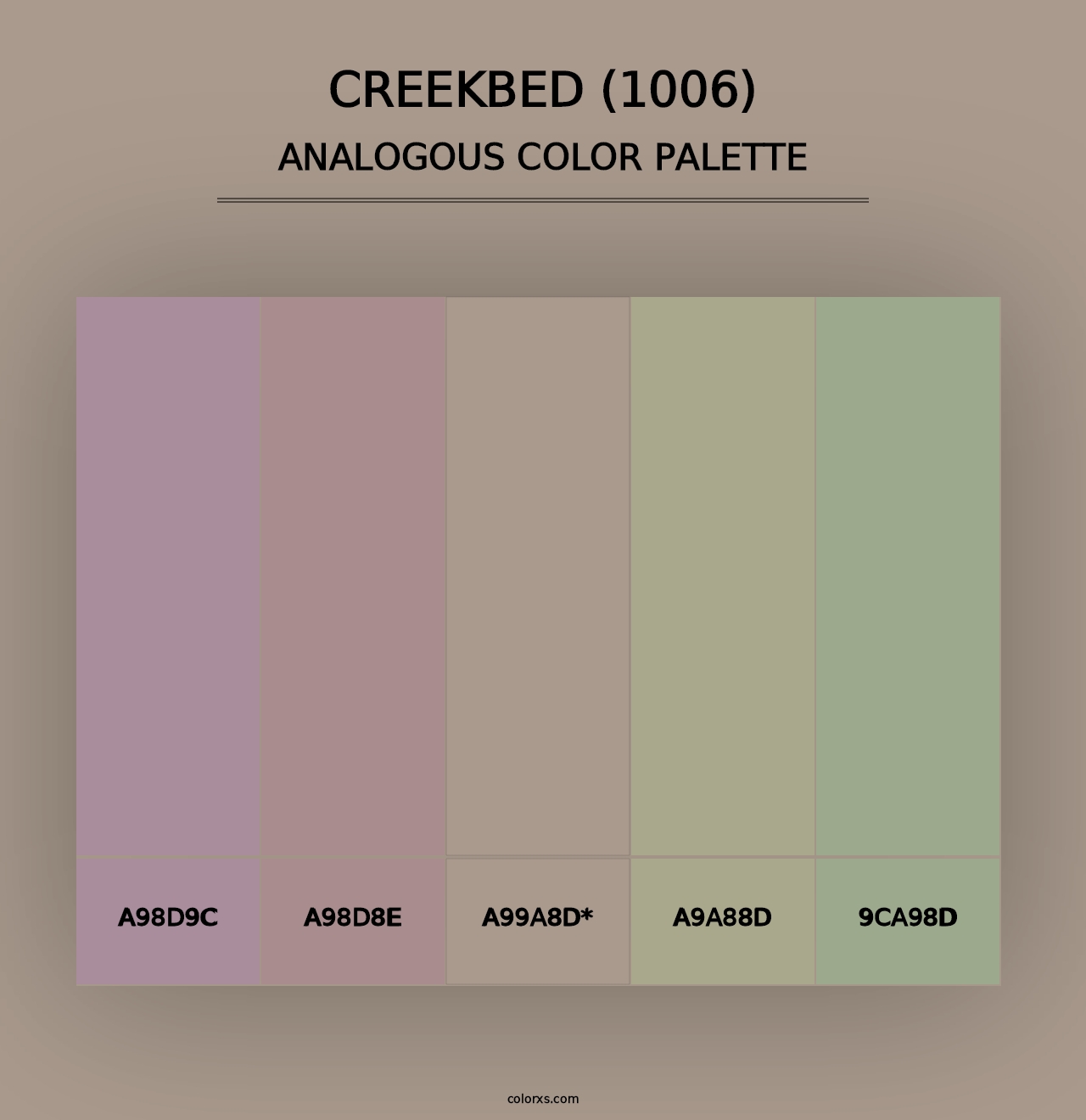 Creekbed (1006) - Analogous Color Palette