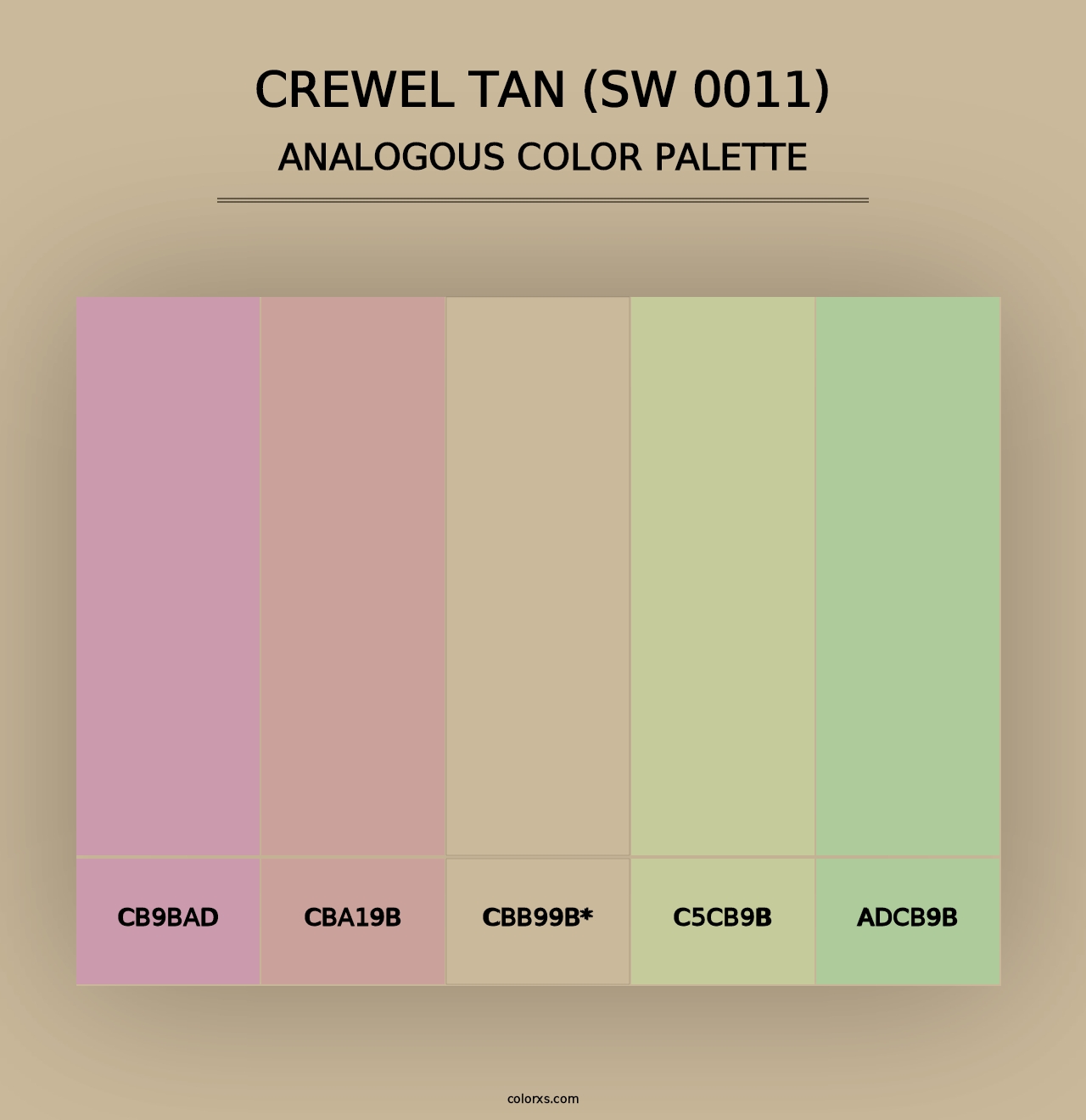 Crewel Tan (SW 0011) - Analogous Color Palette