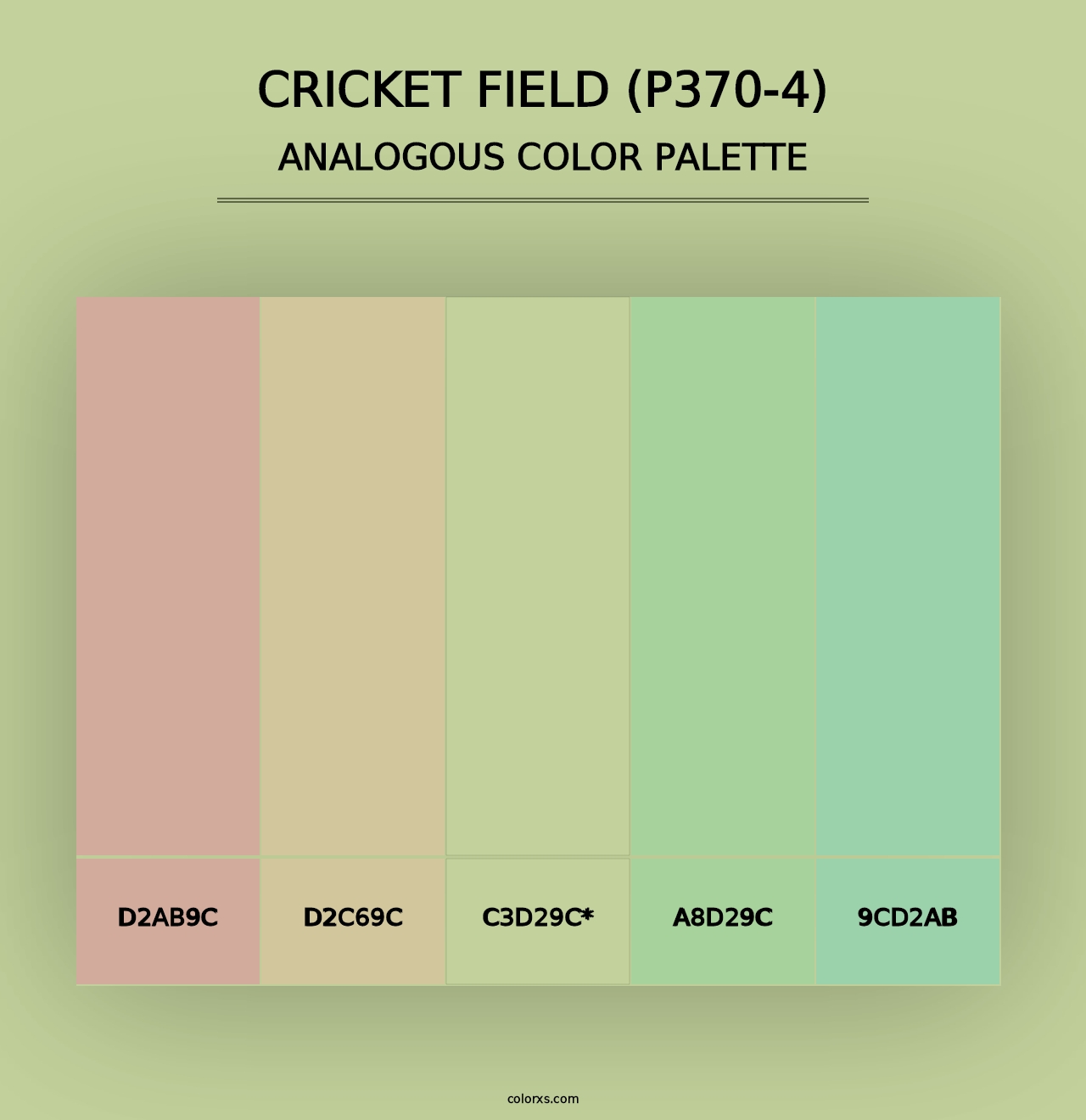 Cricket Field (P370-4) - Analogous Color Palette