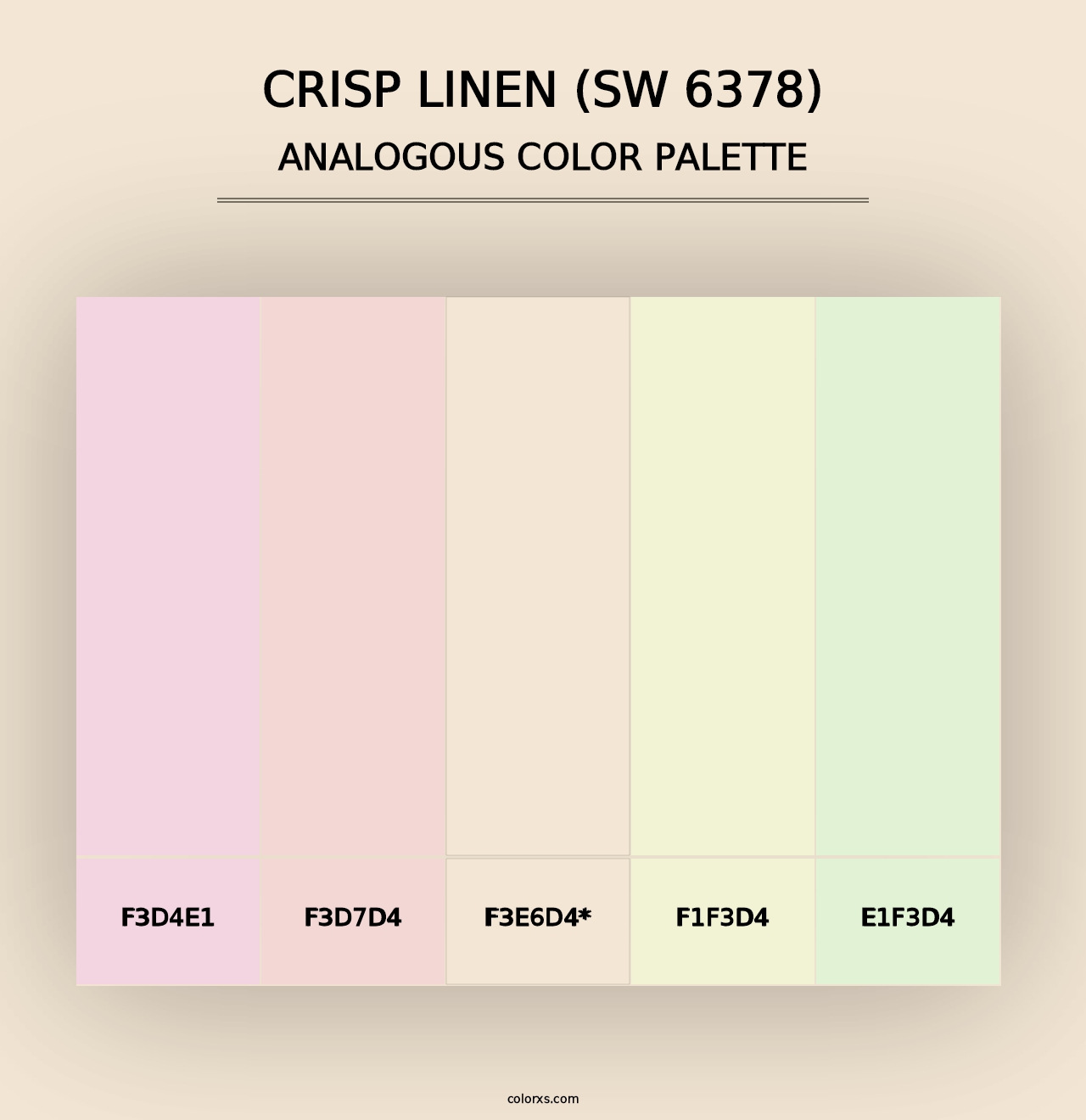 Crisp Linen (SW 6378) - Analogous Color Palette