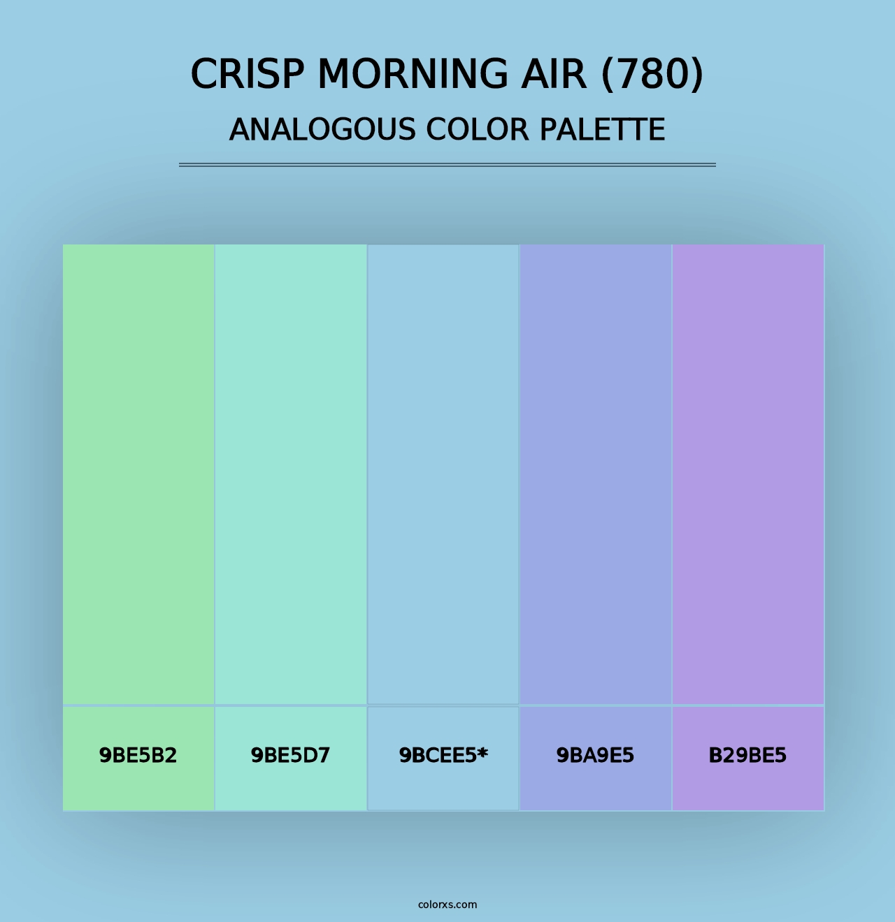 Crisp Morning Air (780) - Analogous Color Palette