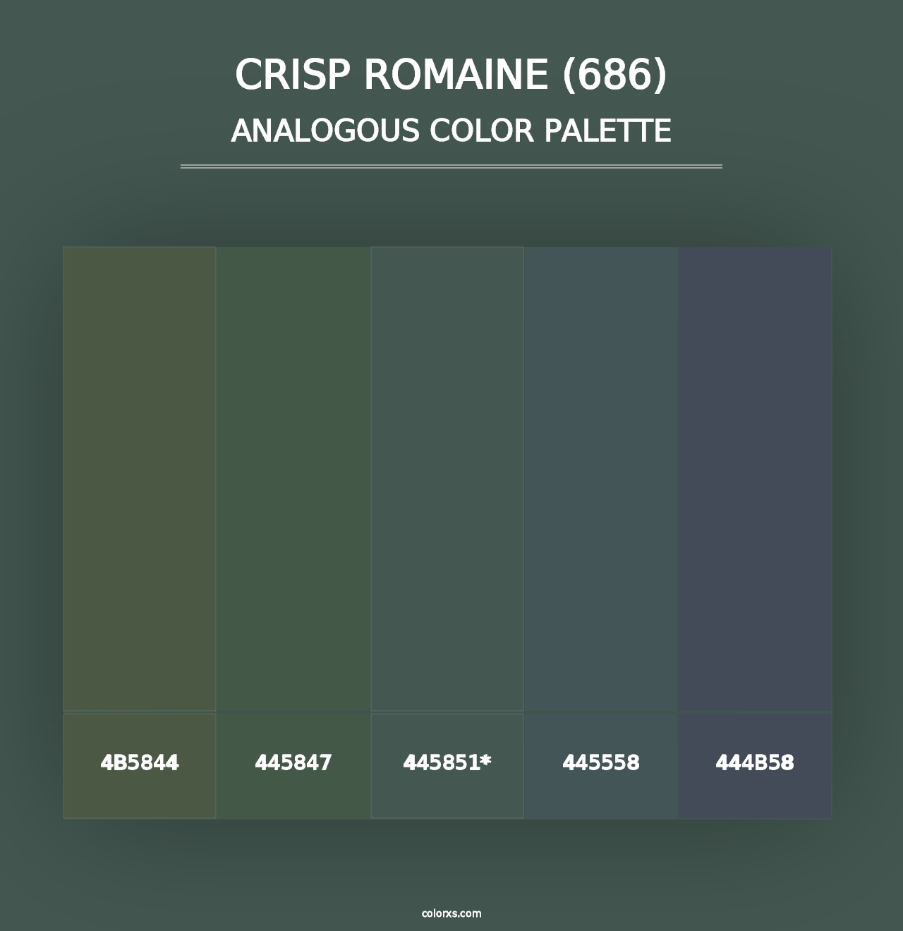 Crisp Romaine (686) - Analogous Color Palette