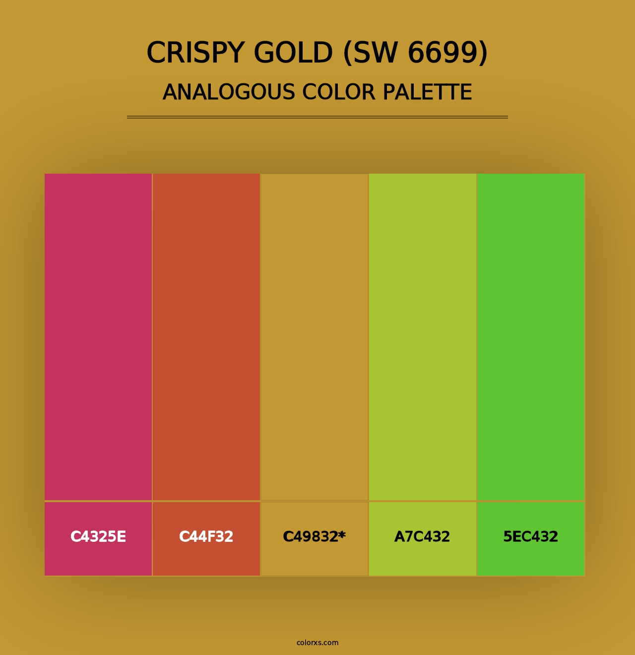 Crispy Gold (SW 6699) - Analogous Color Palette