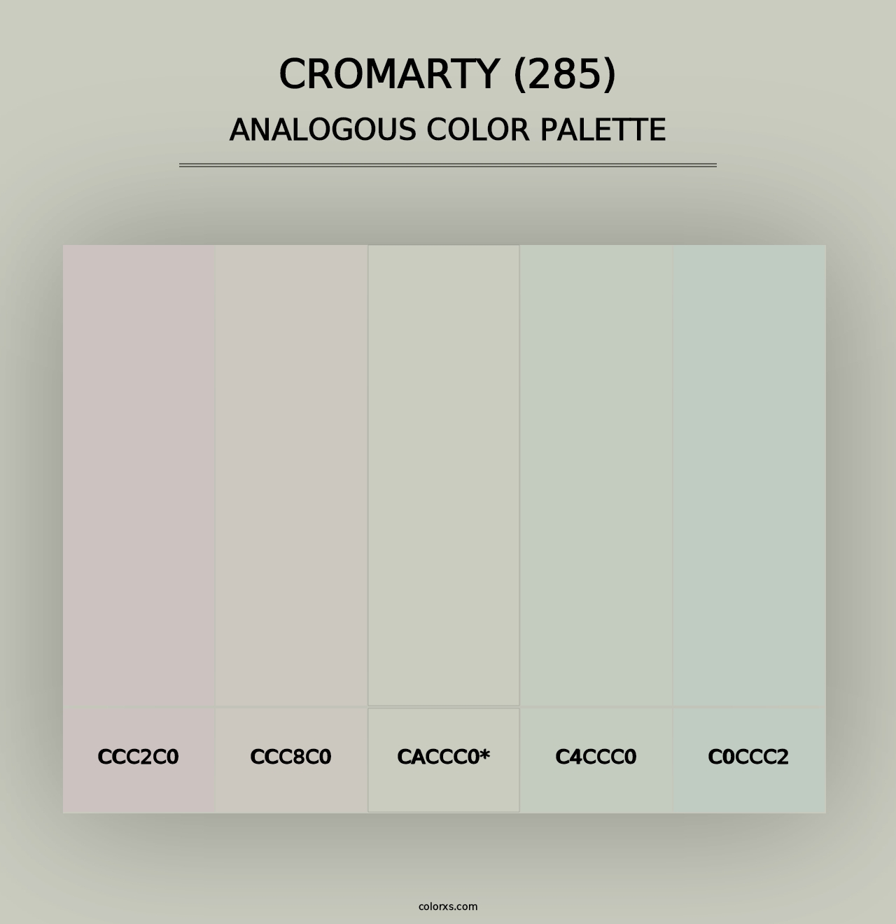 Cromarty (285) - Analogous Color Palette