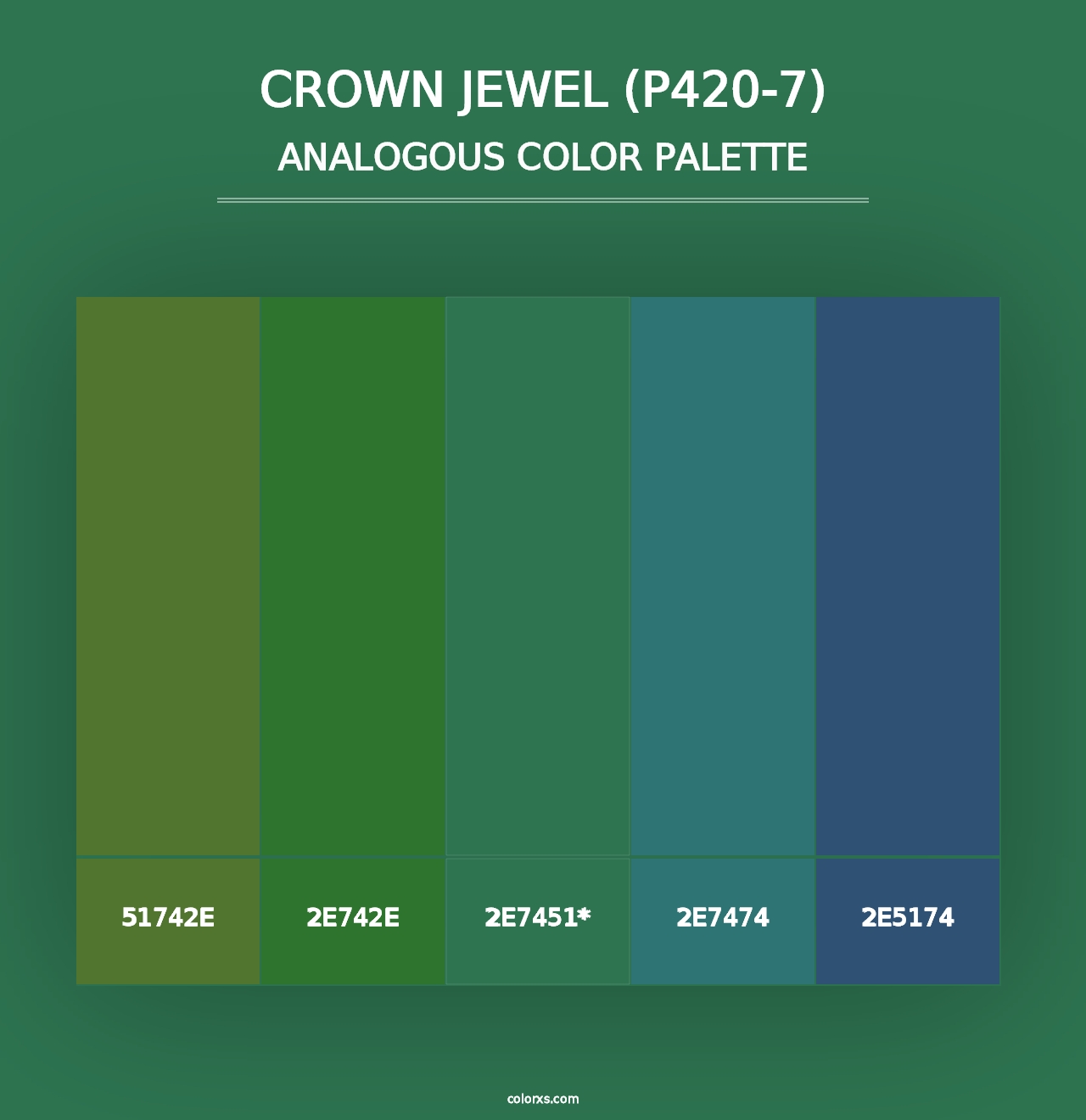 Crown Jewel (P420-7) - Analogous Color Palette