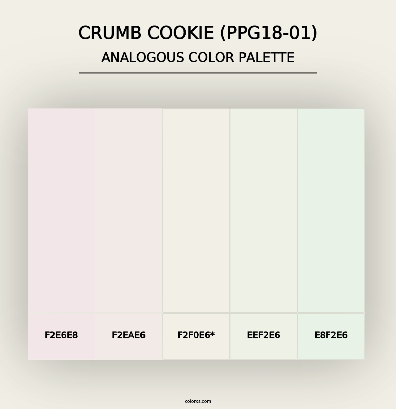 Crumb Cookie (PPG18-01) - Analogous Color Palette