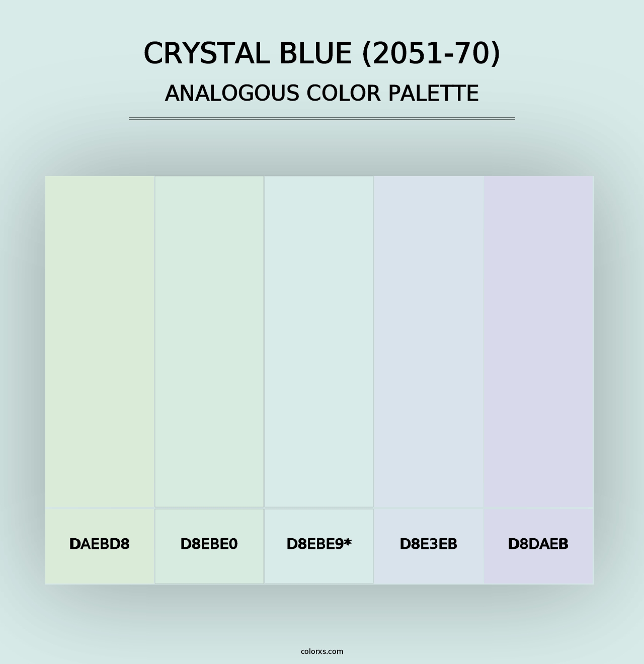 Crystal Blue (2051-70) - Analogous Color Palette