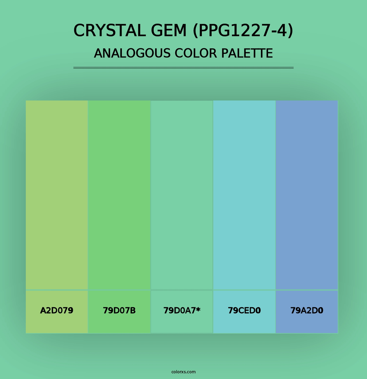 Crystal Gem (PPG1227-4) - Analogous Color Palette