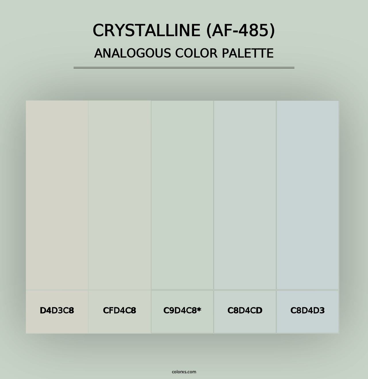 Crystalline (AF-485) - Analogous Color Palette