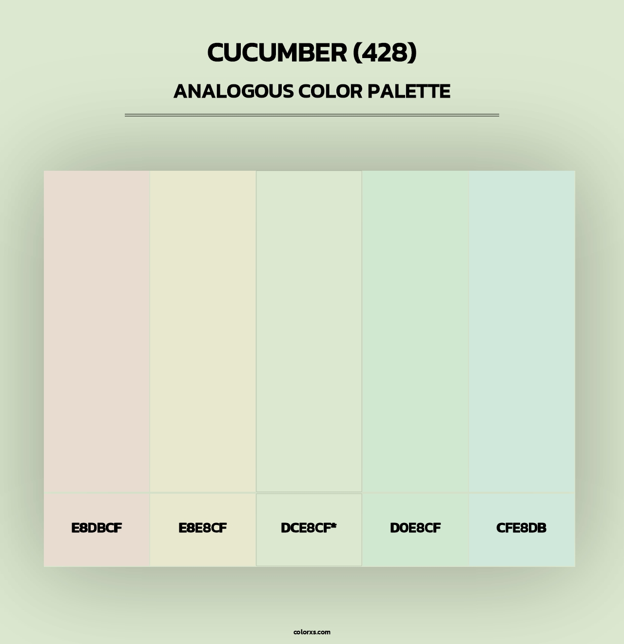 Cucumber (428) - Analogous Color Palette