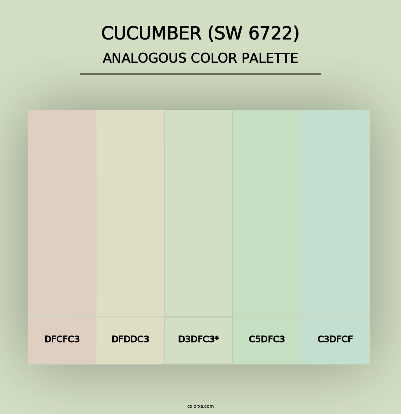 Cucumber (SW 6722) - Analogous Color Palette