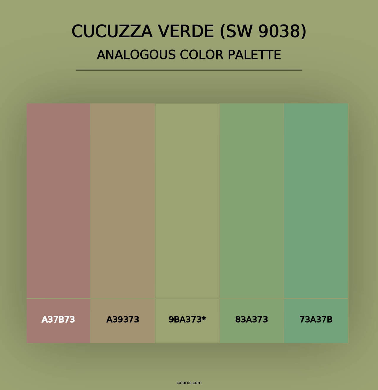 Cucuzza Verde (SW 9038) - Analogous Color Palette