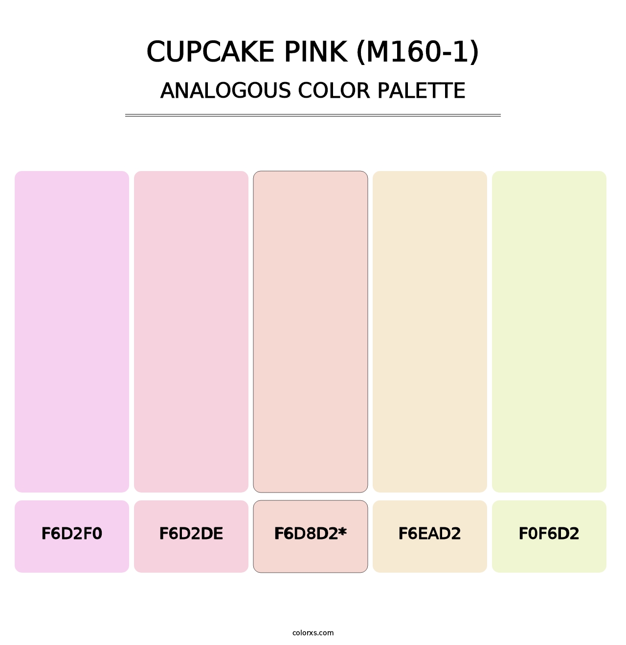 Cupcake Pink (M160-1) - Analogous Color Palette