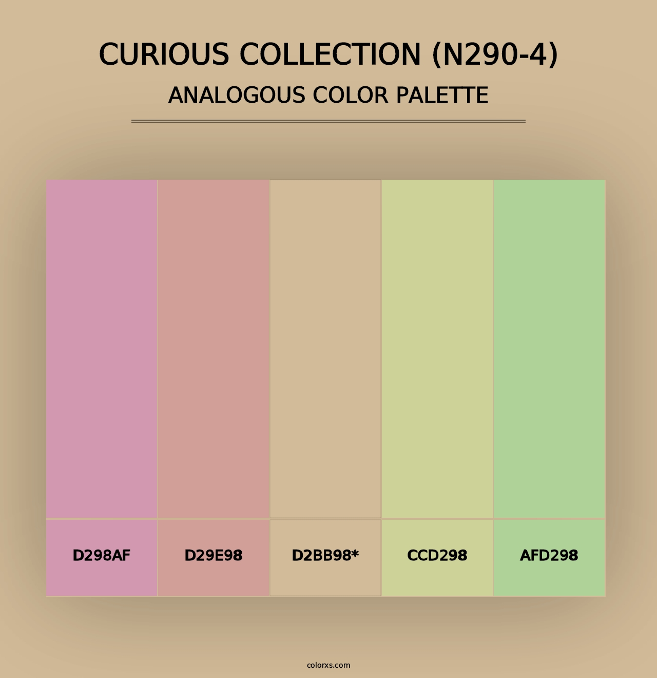 Curious Collection (N290-4) - Analogous Color Palette